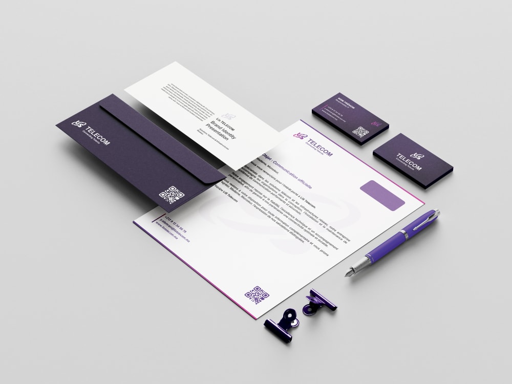 Identité visuelle — Lis Telecom, réalisé par Anas Fahmioui, graphiste freelance
