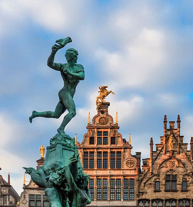 Majestic spires define Antwerp’s skyline