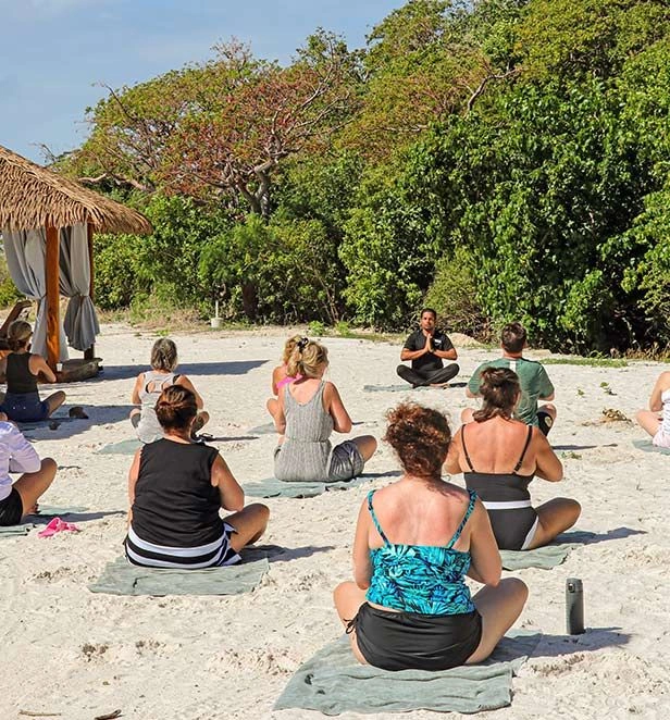 Emerald Sakara yoga Norman Island