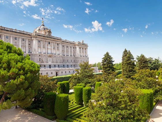 Exterior of the Royal Palace in Madrid, Spain