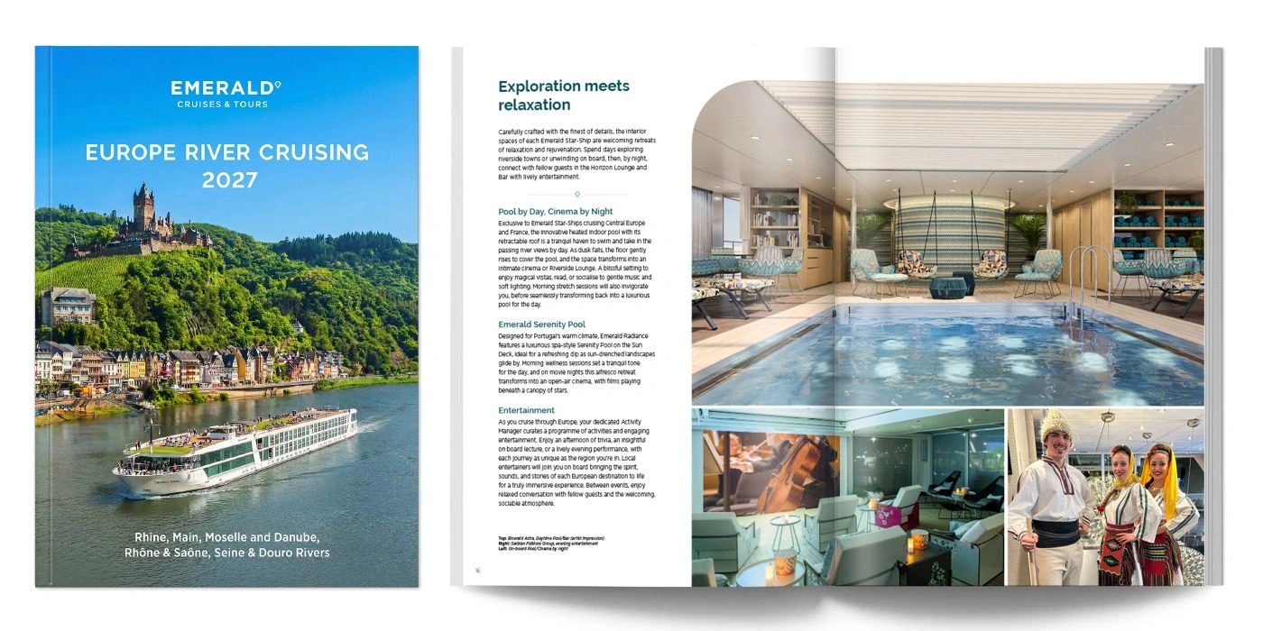 Emerald Europe River Cruises 2027 Brochure Cover