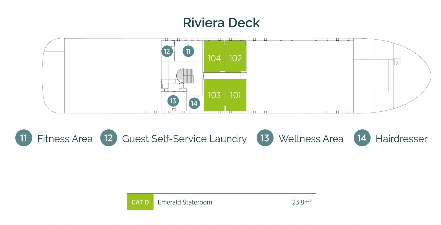 Deck Plans Harmony Riviera Deck