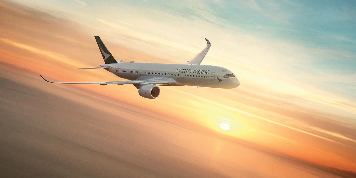 Cathay Pacific A350 airliner
