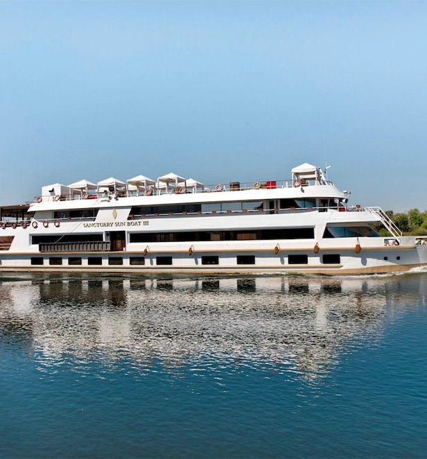 Sanctuary Sun Boat III cruising on the Nile
