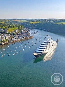 Scenic Eclipse departing Fowey, UK