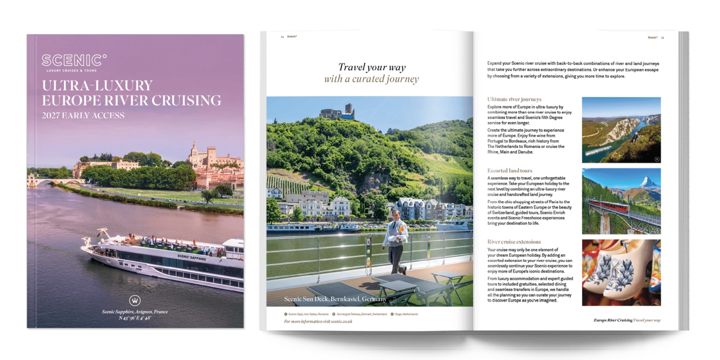 Europe river cruise brochure cover