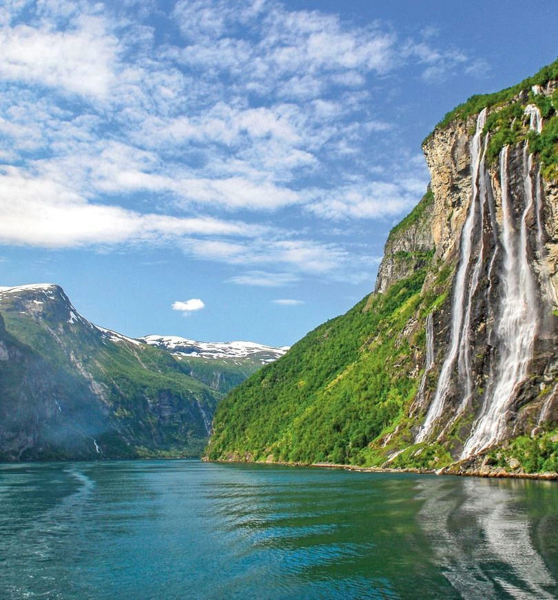 Seven Sisters Waterfall, Geirangerfjord, Norway