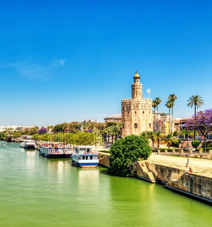Torre del Oro in Guadalquivir River, Seville, Spain