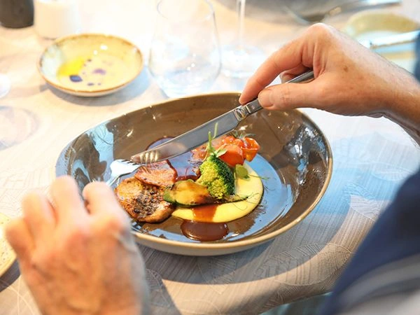 World class dining. A plate of food