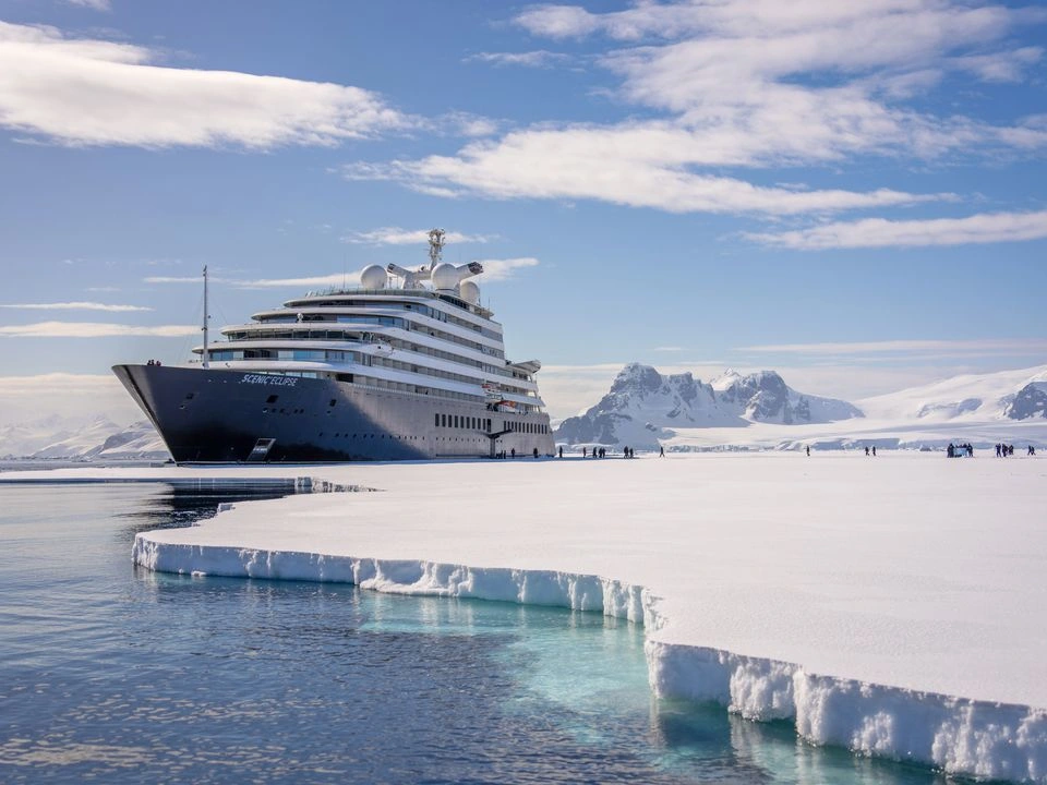 Scenic Eclipse sailing in Antarctica