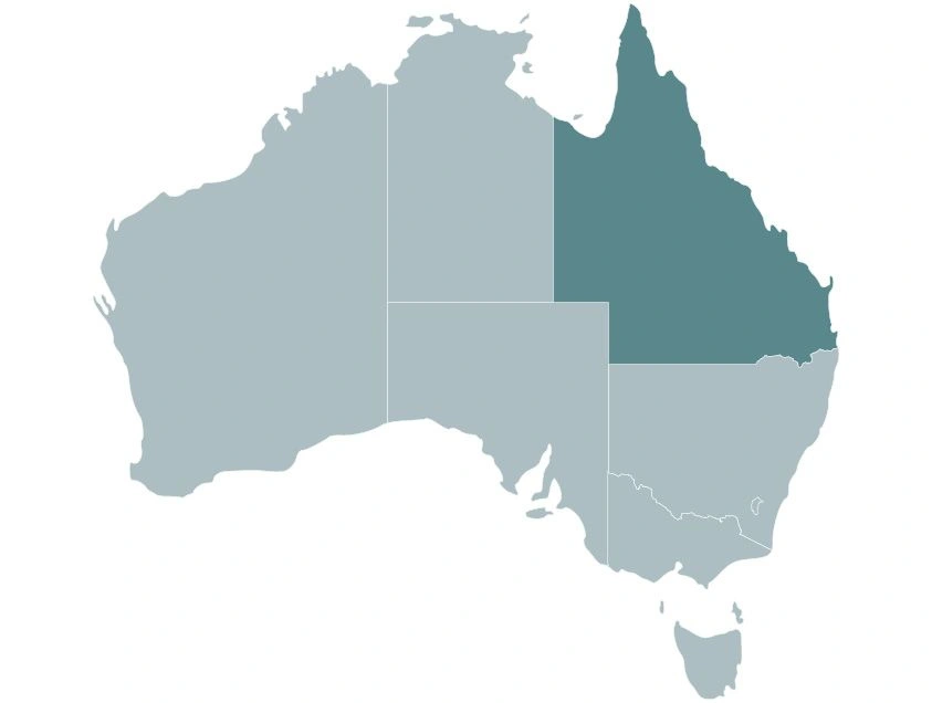 Map QLD