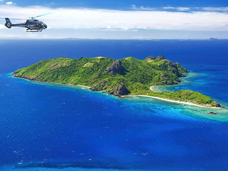 Yasawa Islands Fiji Helicopter flight