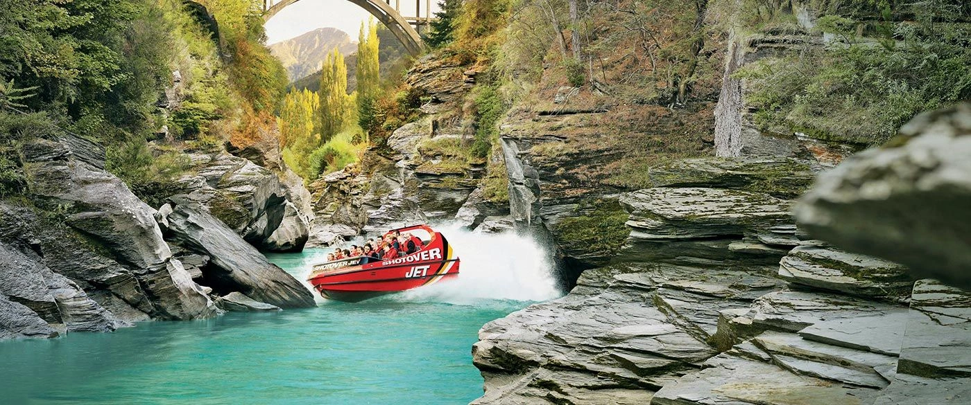 Shotover jet adventure in Queensland, New Zealand