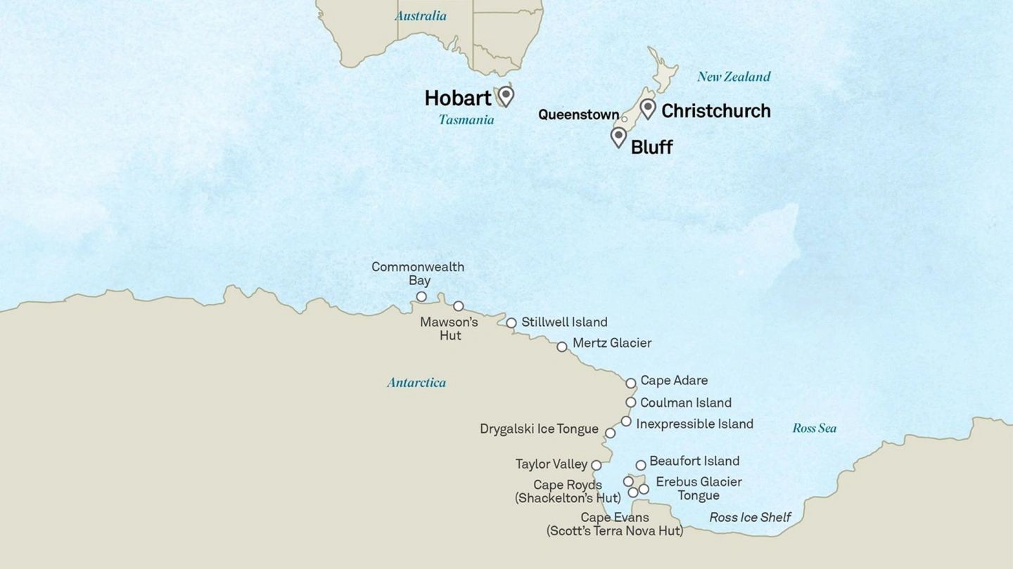 East antarctica mawsons ross sea