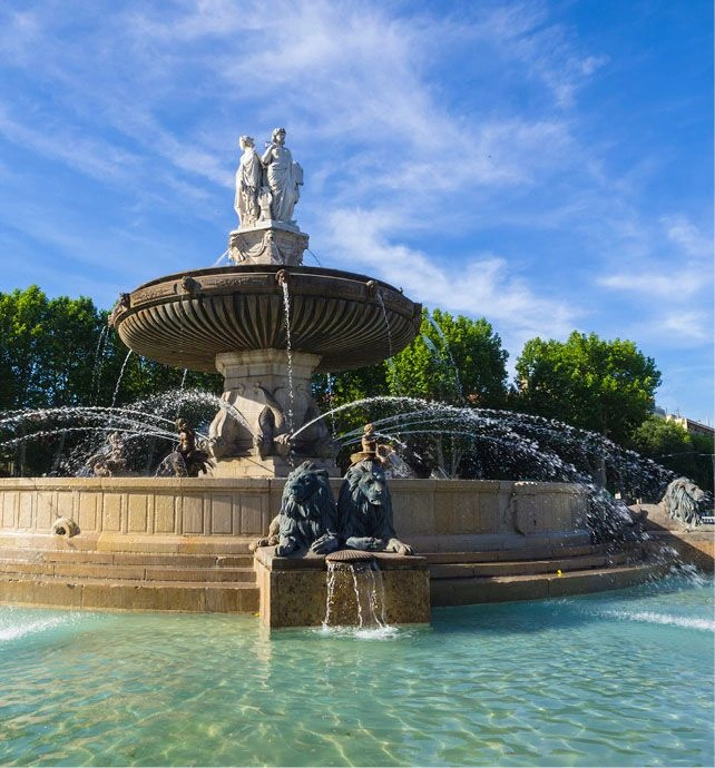 Rotunda Fountain Aix en Provence France