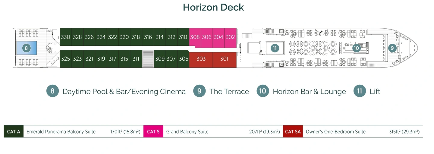 Deck Plans Liberte Horizon Deck