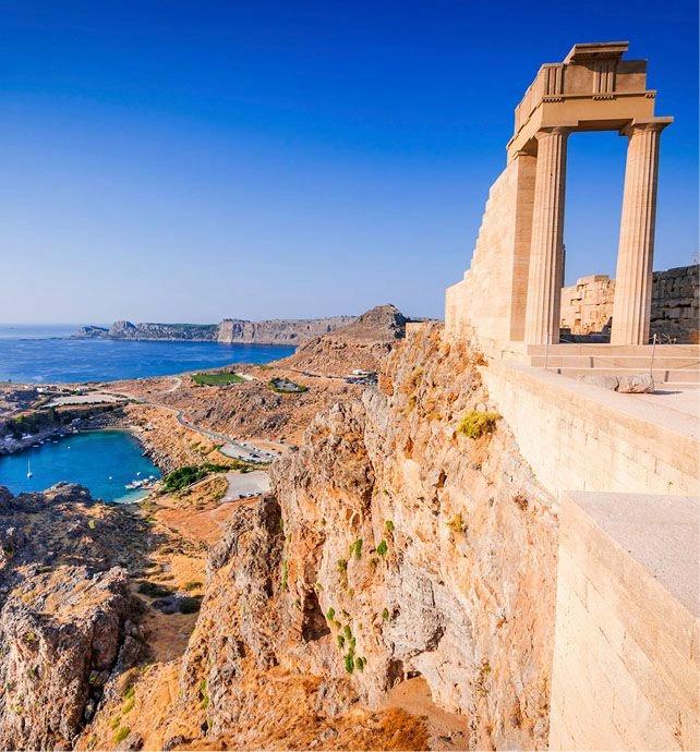 Lindos Acropolis Rhodes Greece