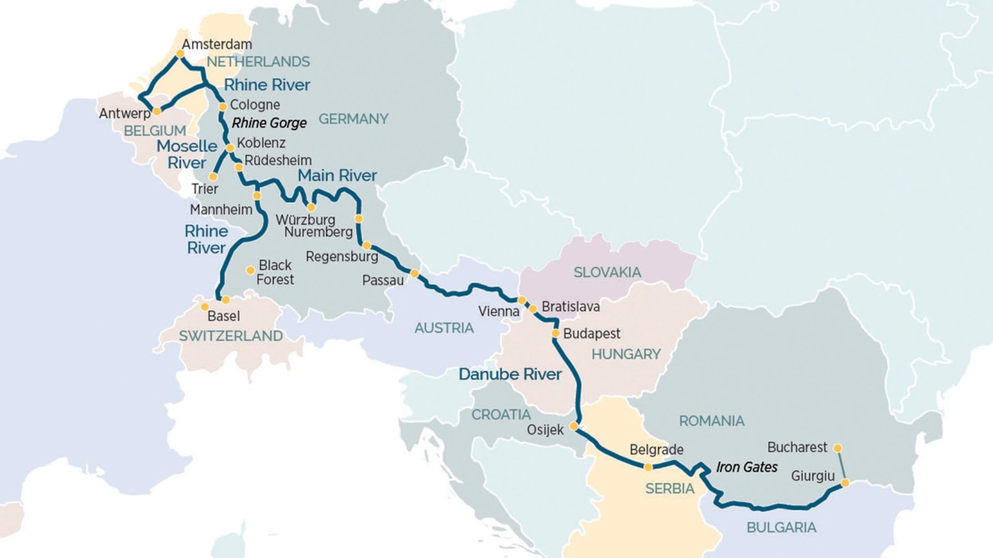 The rivers of Central Europe