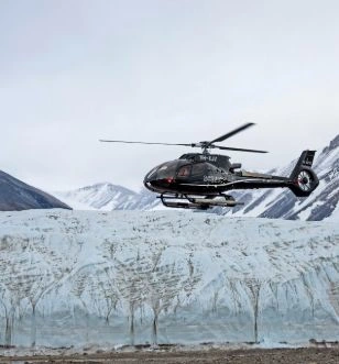 Helicopter flightseeing excursion to McMurdo Dry Valleys, one of the driest places on Earth