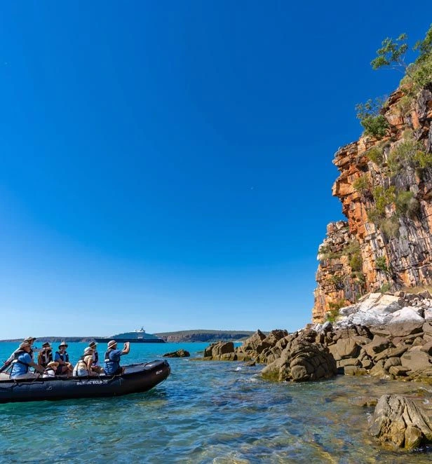 Scenic Eclipse II Zodiac Discovery Team exploring the Kimberley region