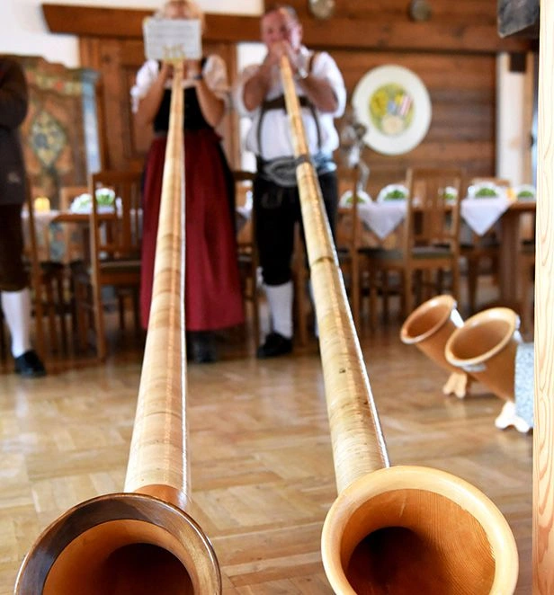 Traditional Alphorn Montreux Switzerland