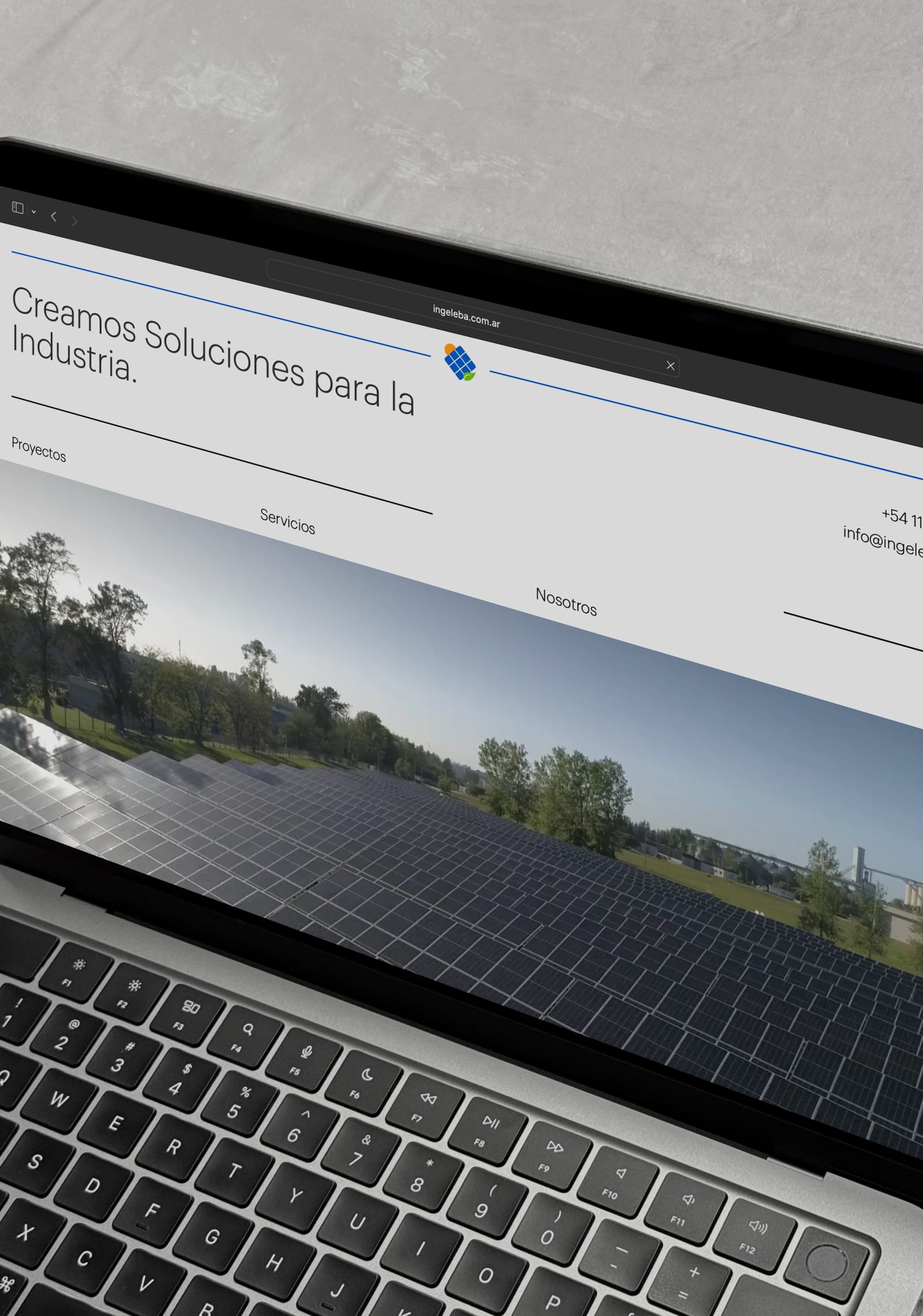 Unternehmenswebsite für ein Energieunternehmen