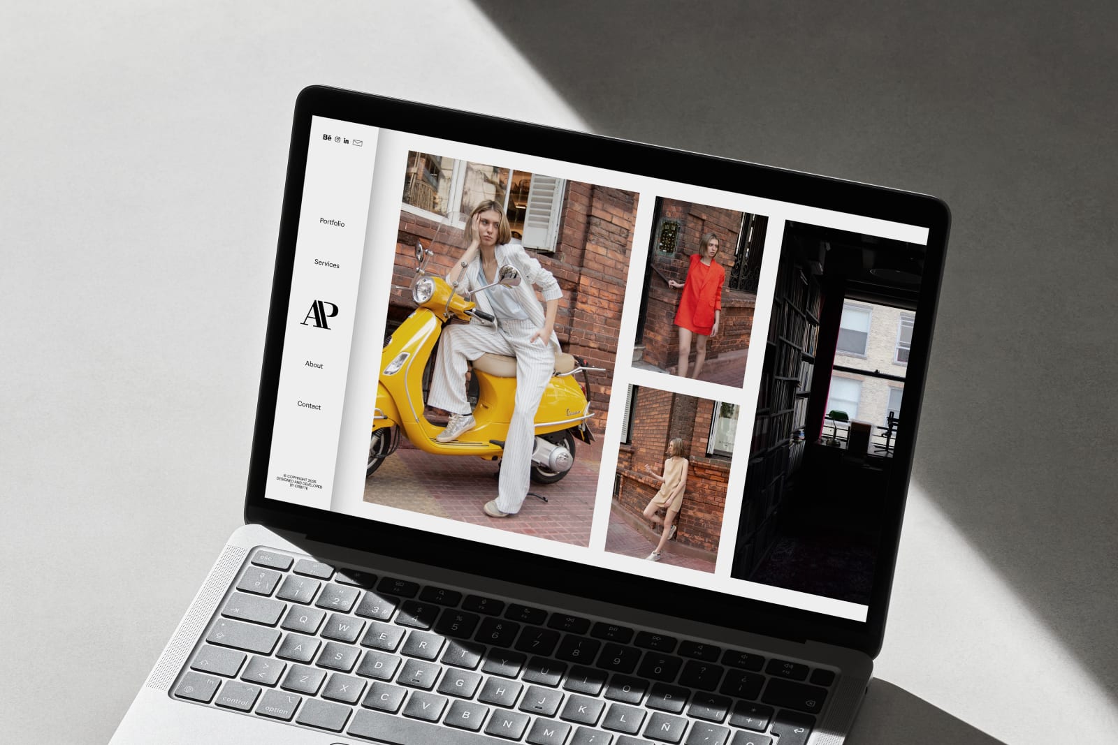 Gestaltung eines Persönlichen Portfolios für eine Fotografin