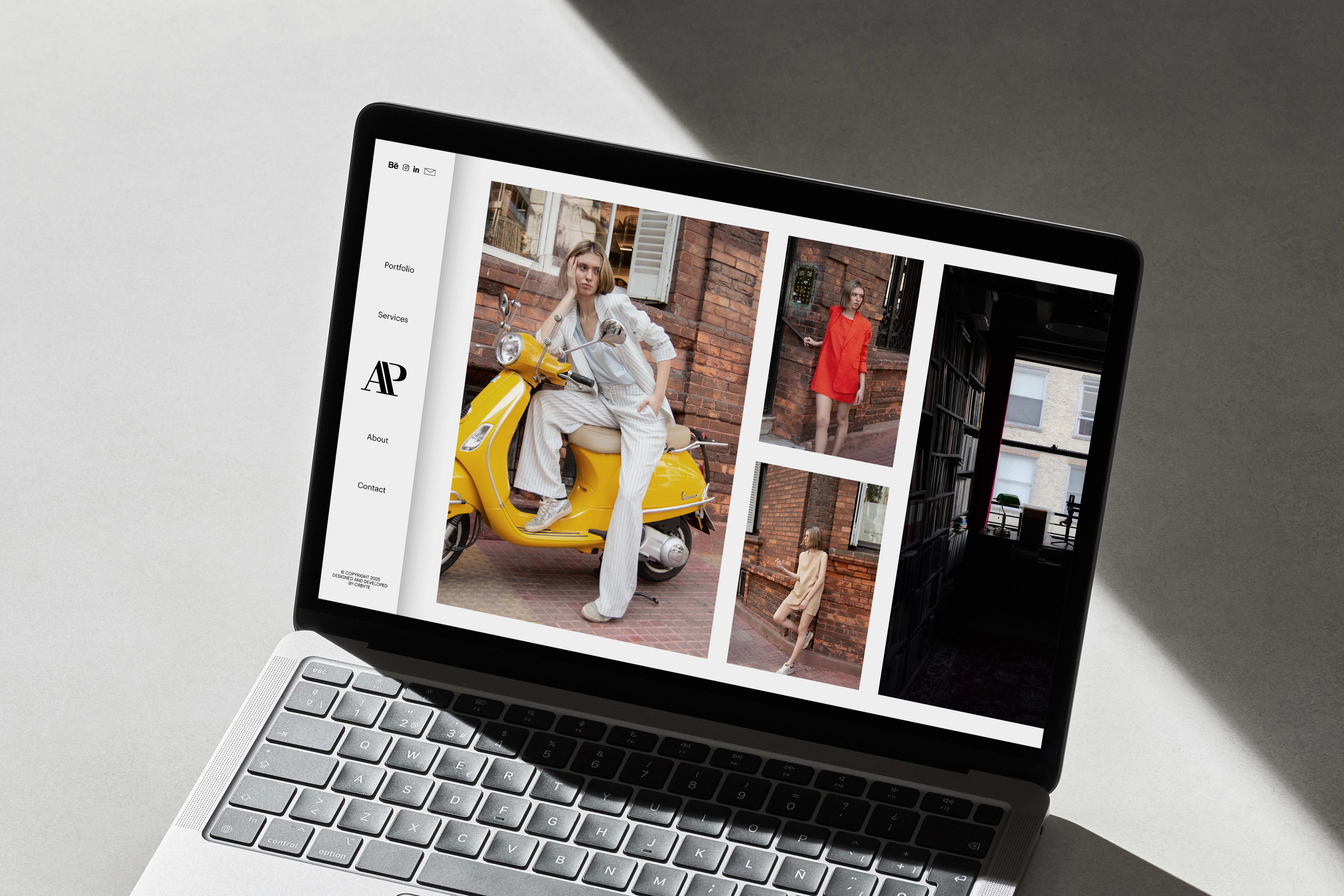 Gestaltung eines Persönlichen Portfolios für eine Fotografin