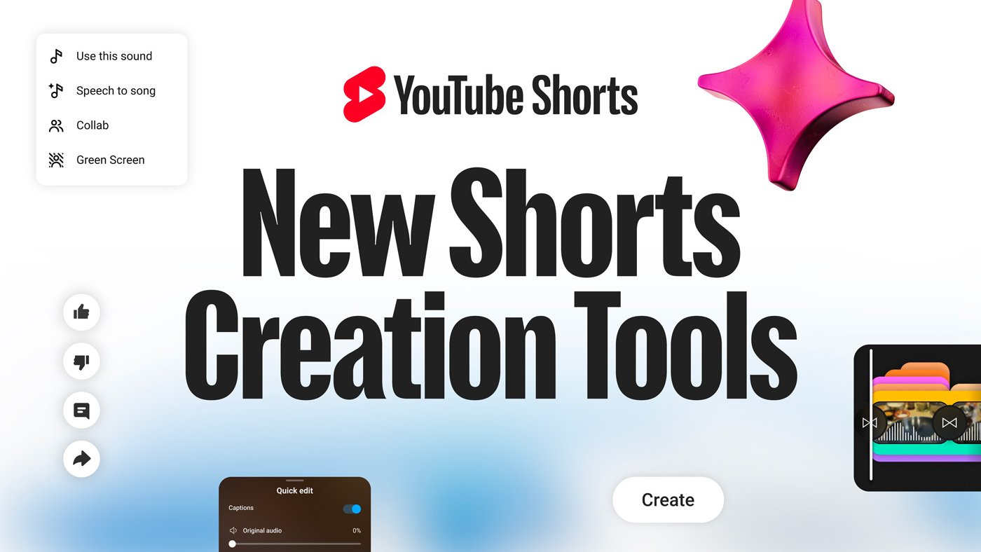 YouTube introduces new AI creative tools including Veo 3 Fast, Edit with AI and Speech to Song for Shorts