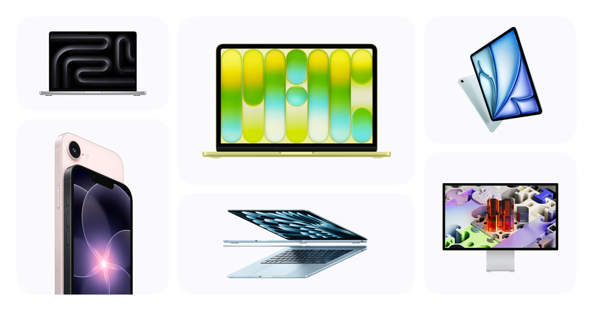 Apple launches new MacBook, iPhone, and iPad models.