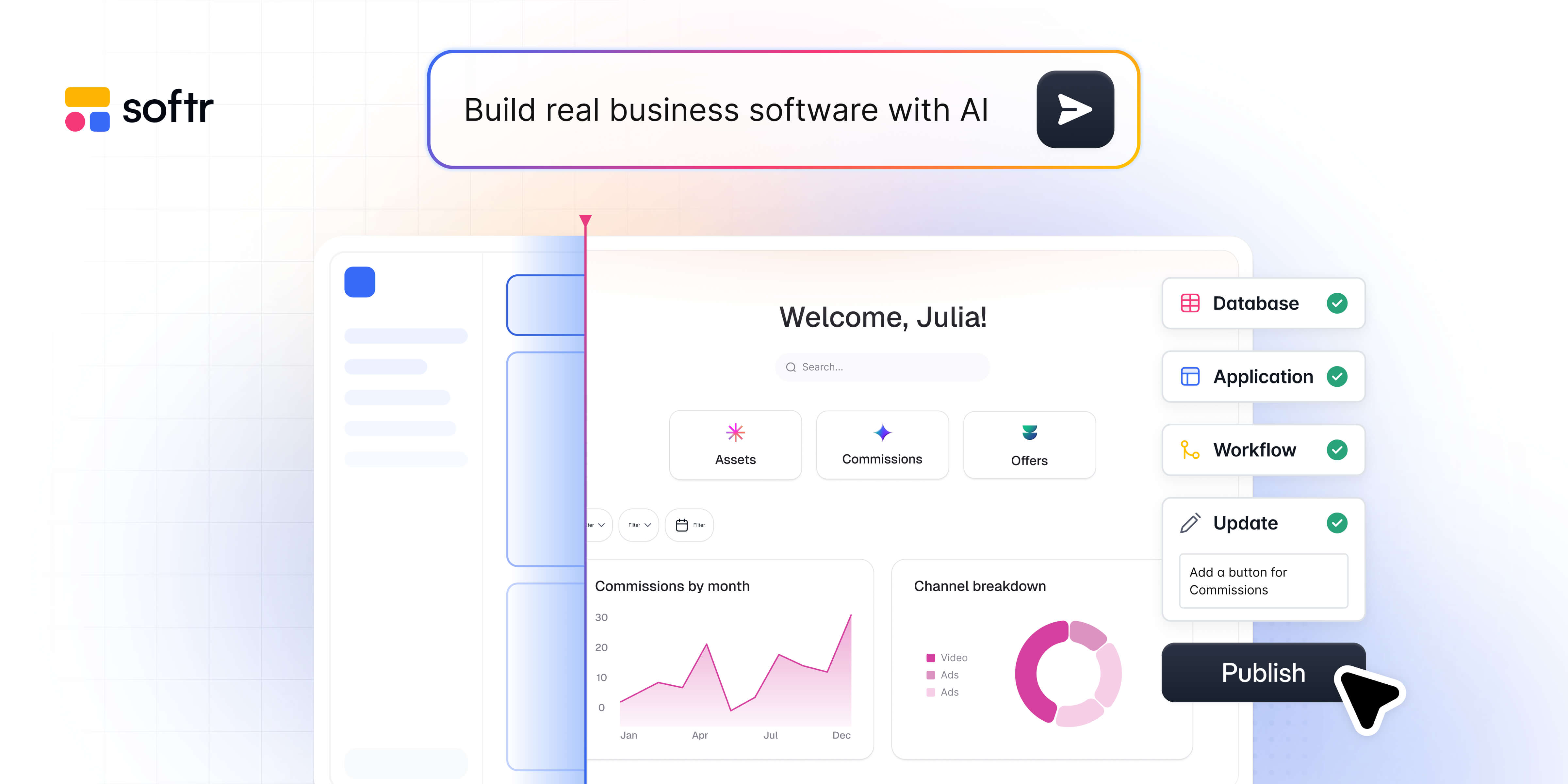 Softr launches AI platform for building business applications without code.