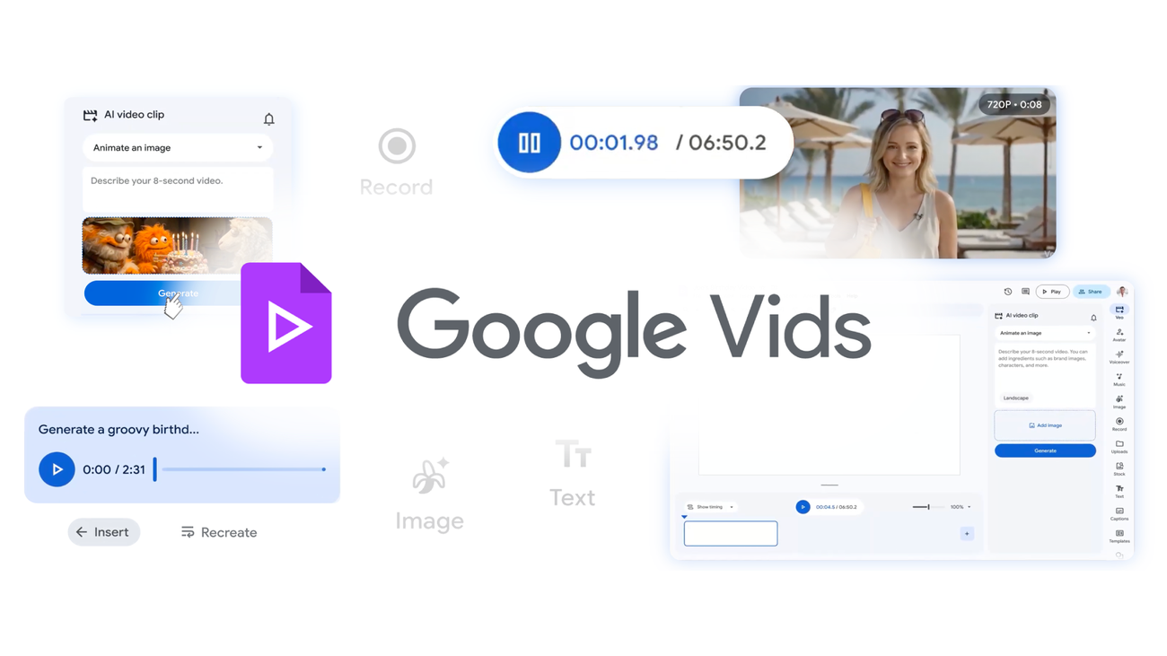 Google adds AI video generation to Vids at no cost