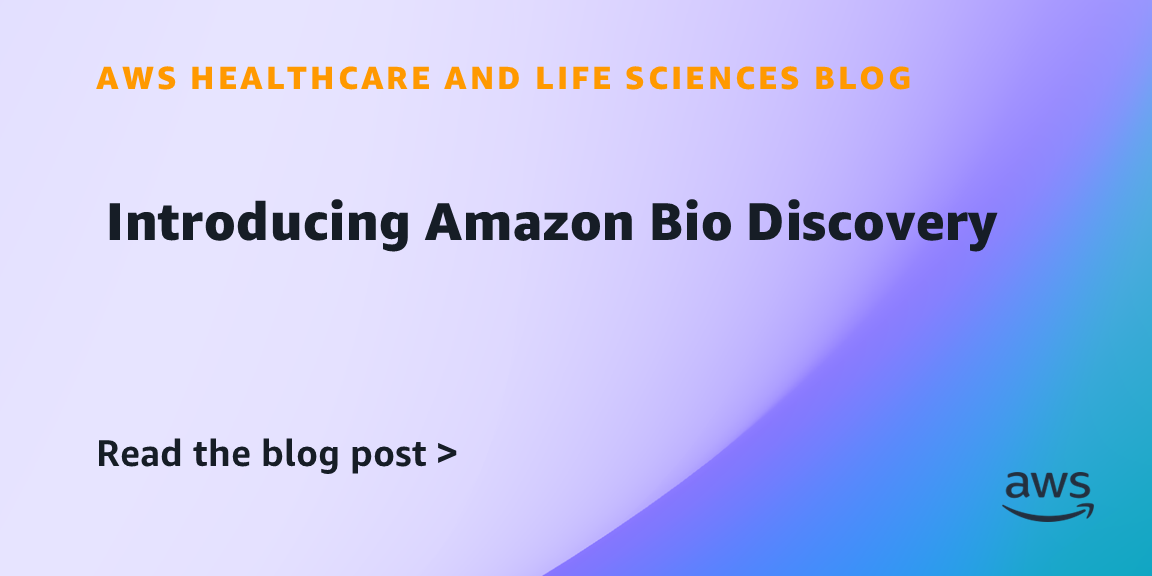 Amazon releases Bio Discovery application for life sciences research.