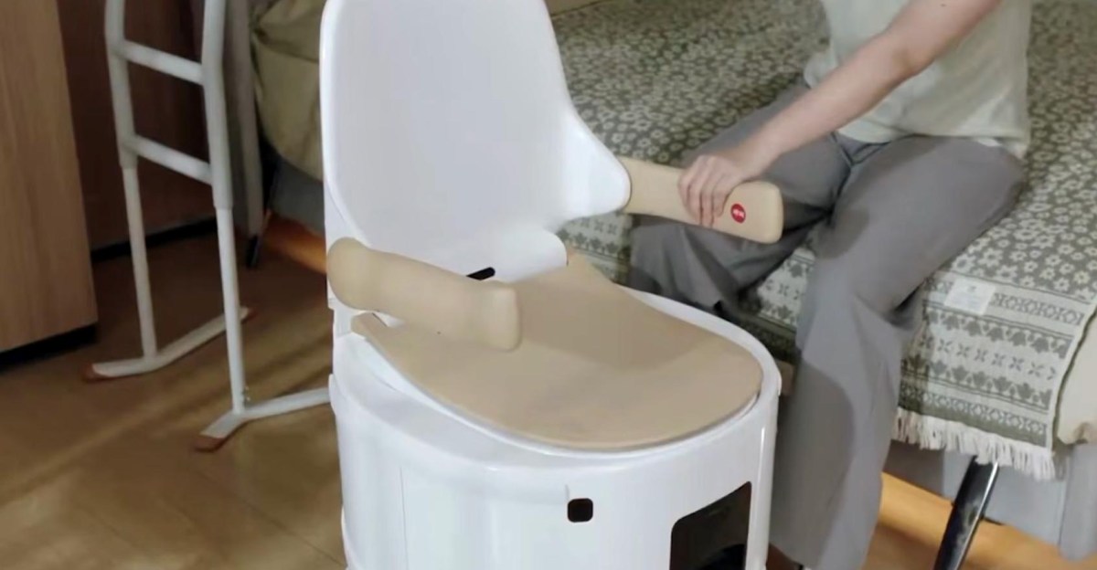 The Verge introduces a self-driving toilet that navigates to users autonomously.