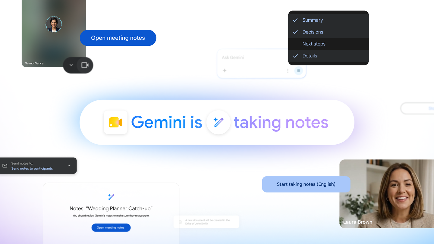 Google Meet launches AI note-taking feature for Pro and Ultra subscribers