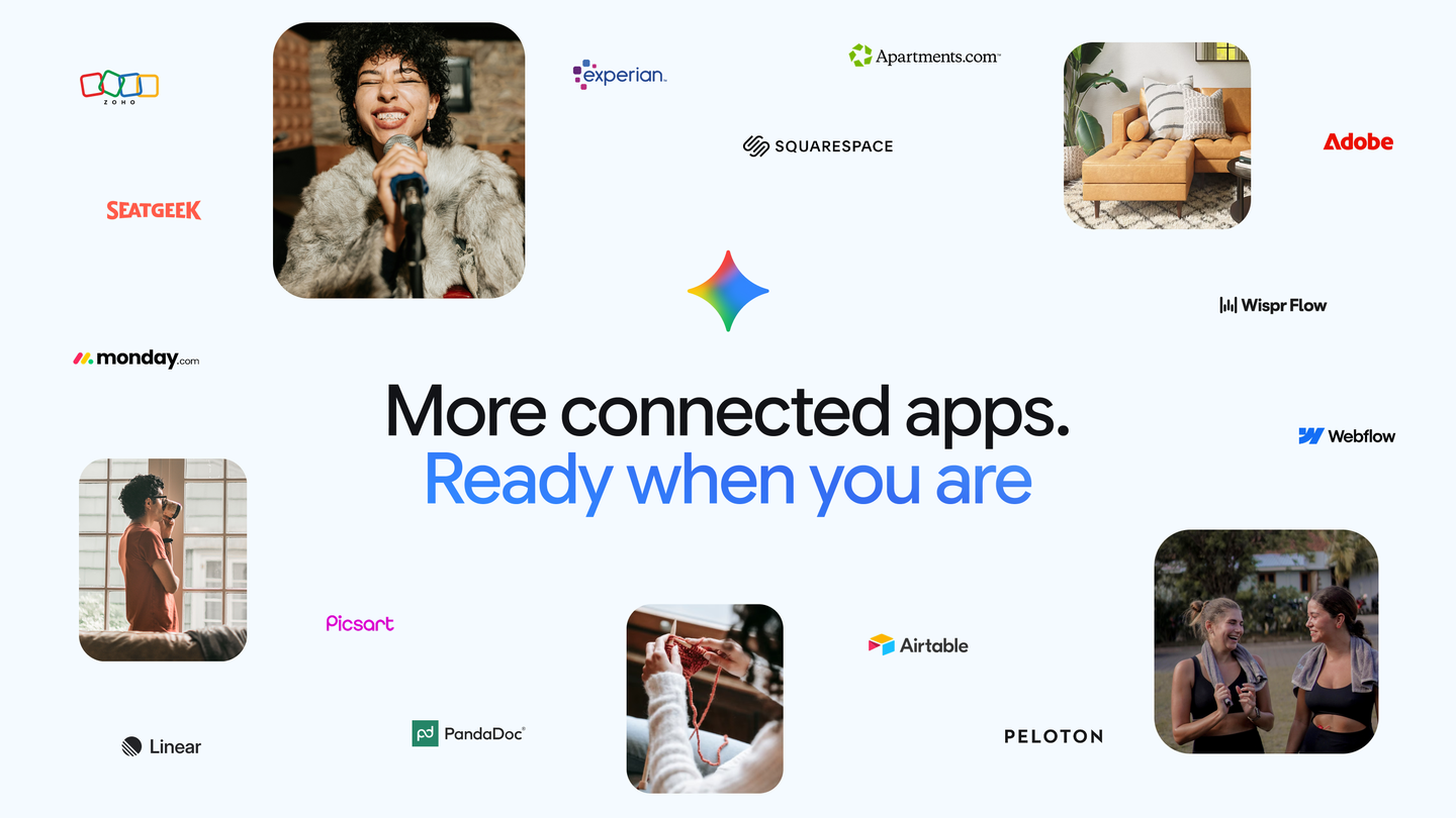 Google adds Adobe, Airtable, Linear, Peloton apps to Gemini