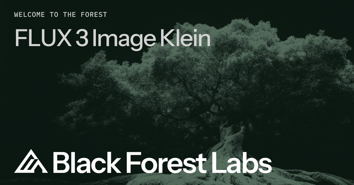 Bfl releases FLUX 3 Image Klein with open weights and 5.6B parameters