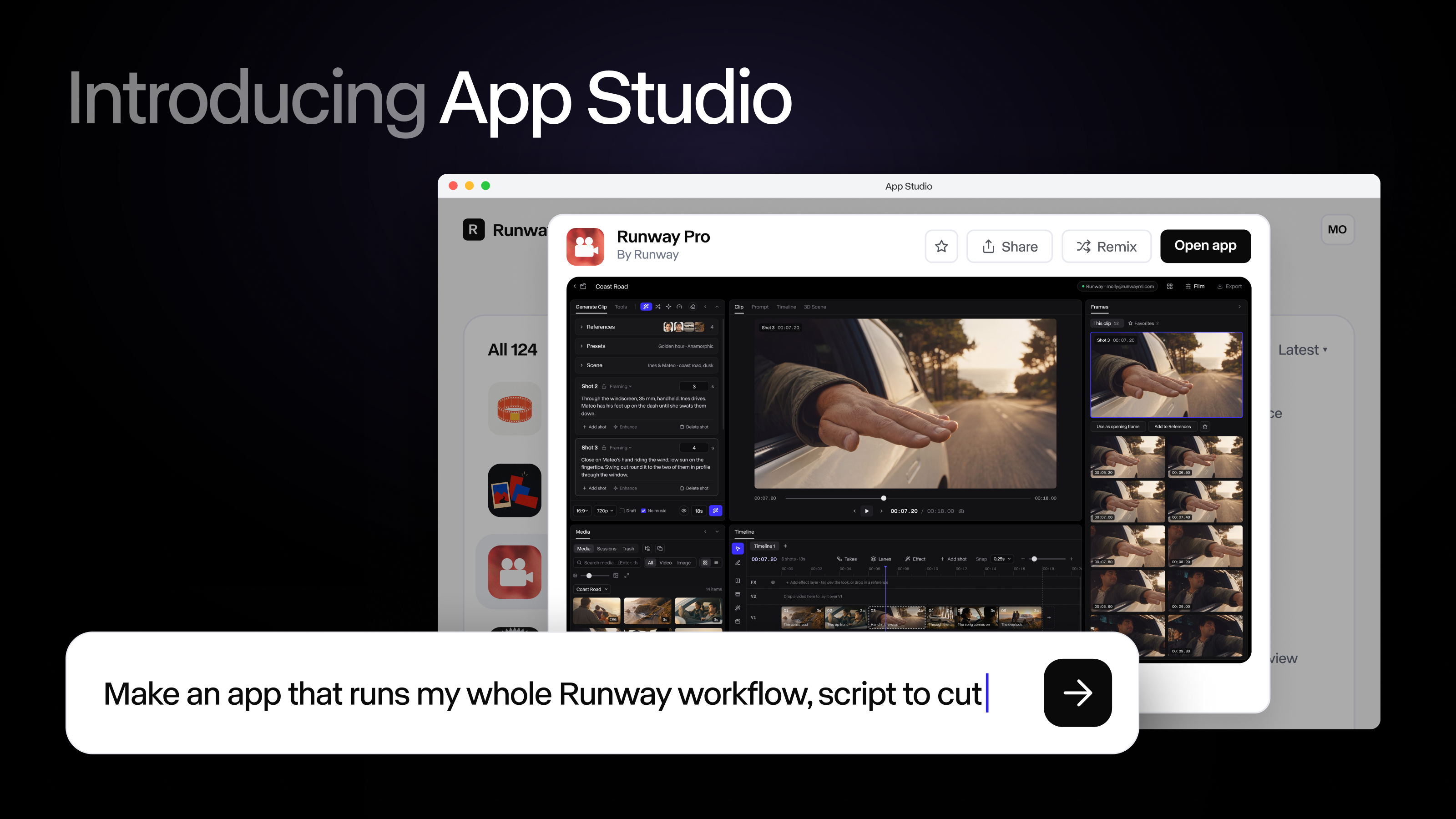 Runway introduces App Studio for no-code AI image, video, and audio apps