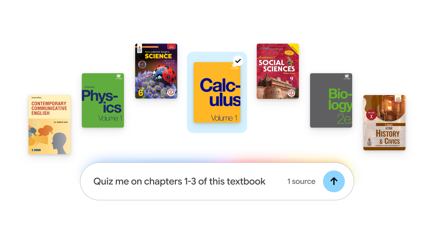 Google adds OpenStax and S Chand textbooks to Gemini Notebook