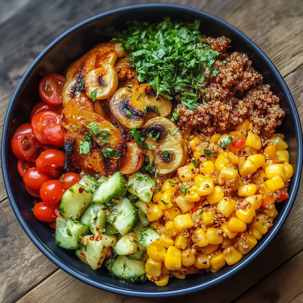 Vegetarische Quinoa-Schüssel