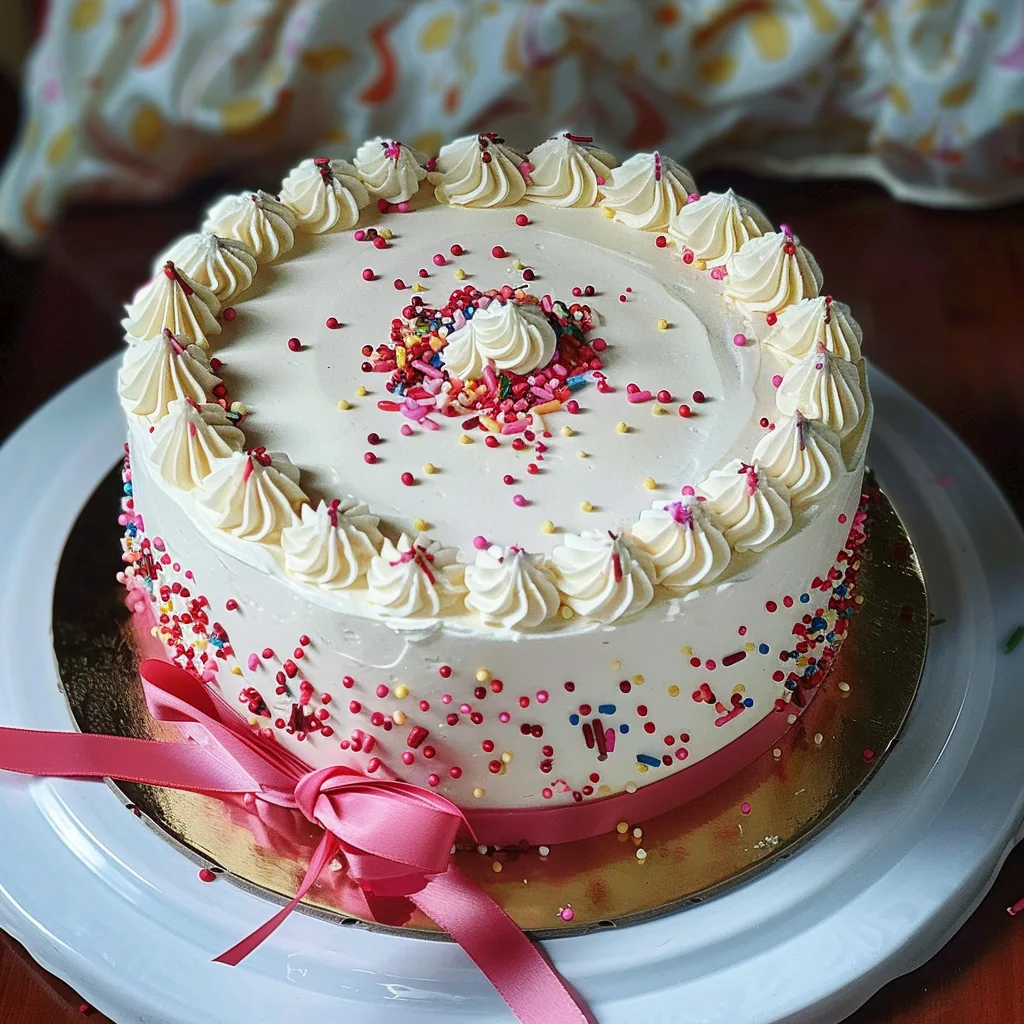 Pastel Simple de Cumpleaños