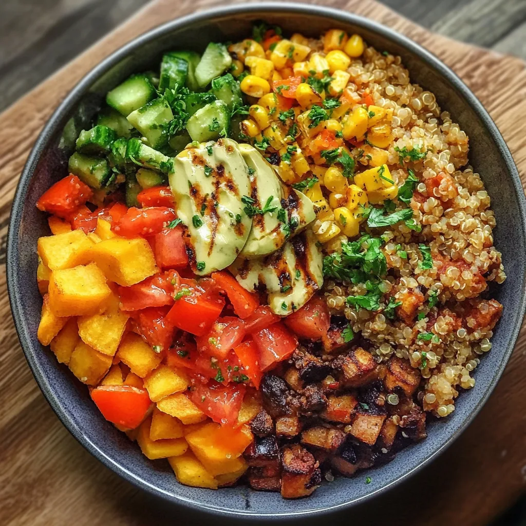 Vegetarische Quinoa-Bowl