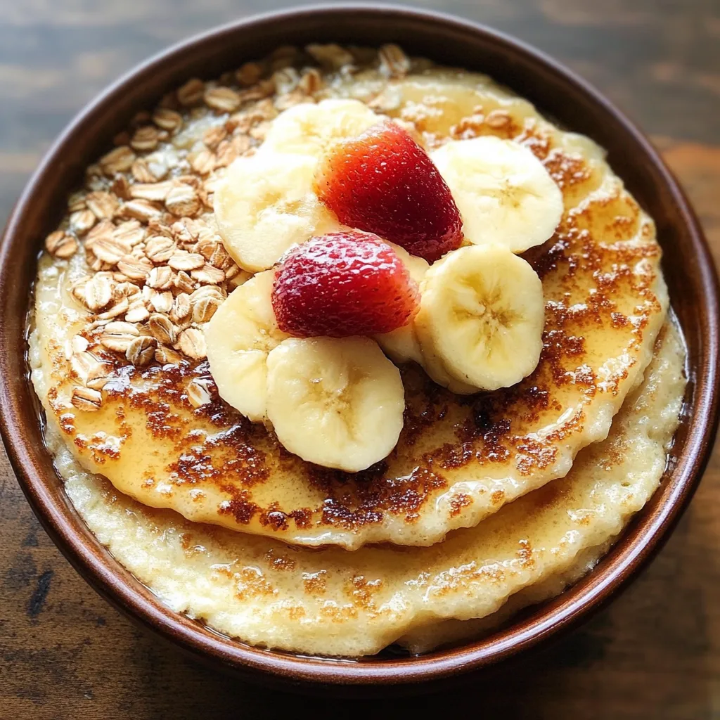 Panqueques saludables de avena y manzana