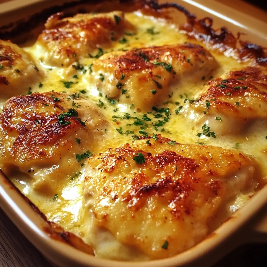 Cremiger Hähnchenauflauf