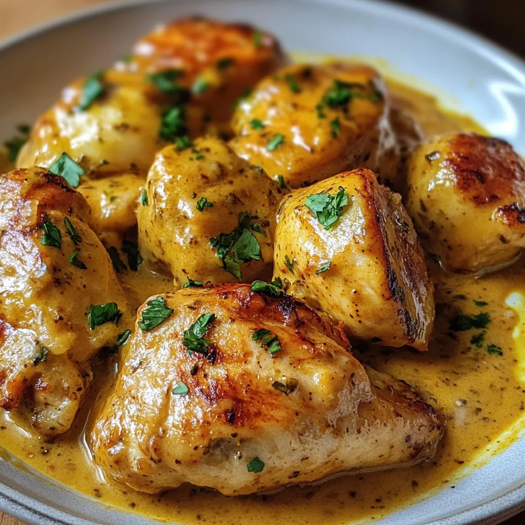 Cremiges Honig-Senf-Hähnchen