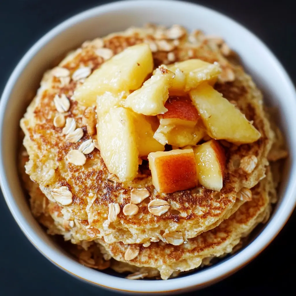 Panqueques saludables de avena y manzana