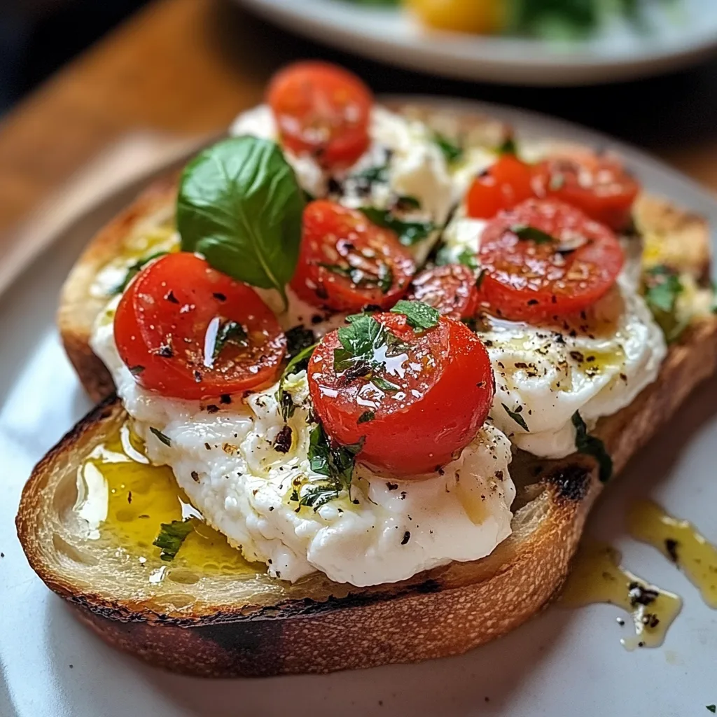 Bruschetta con burrata
