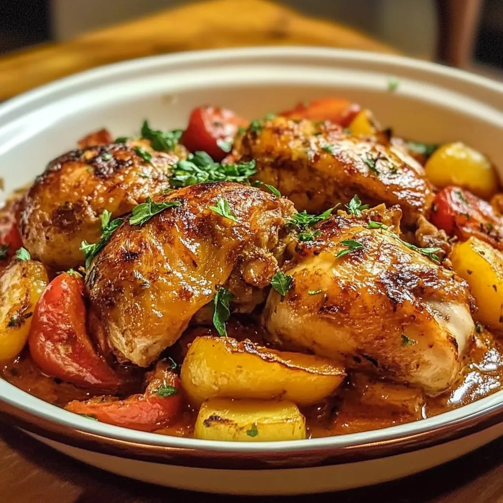 Croustillant poulet basquaise à l'ancienne