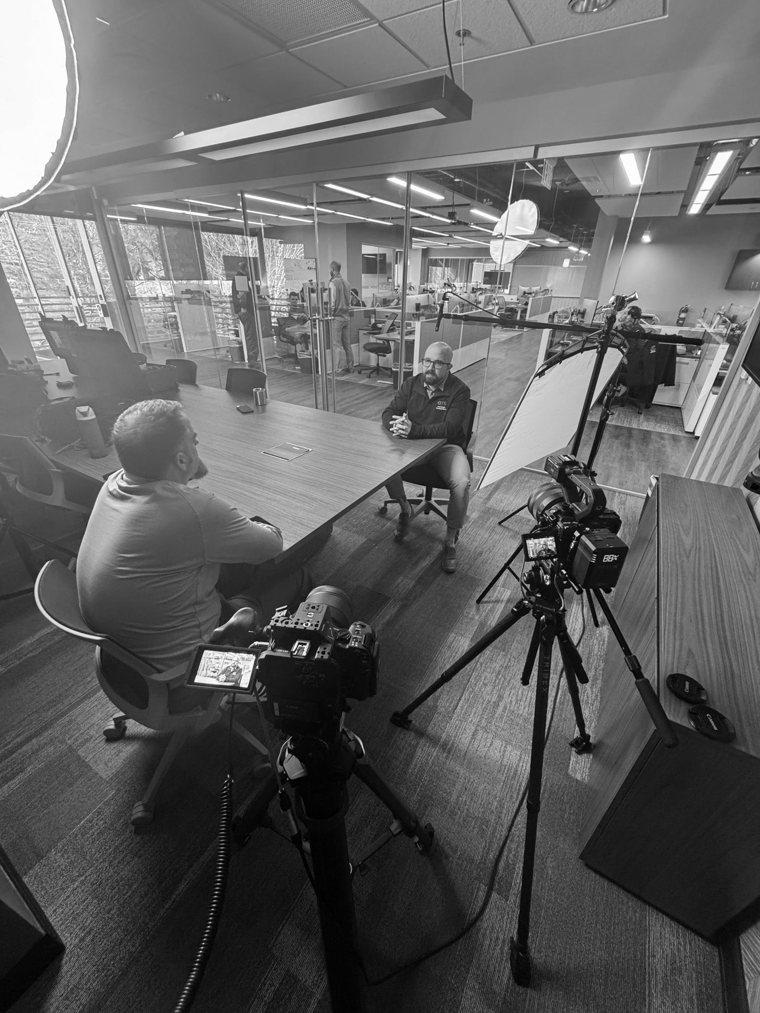 Season 2 on set — interview shoot