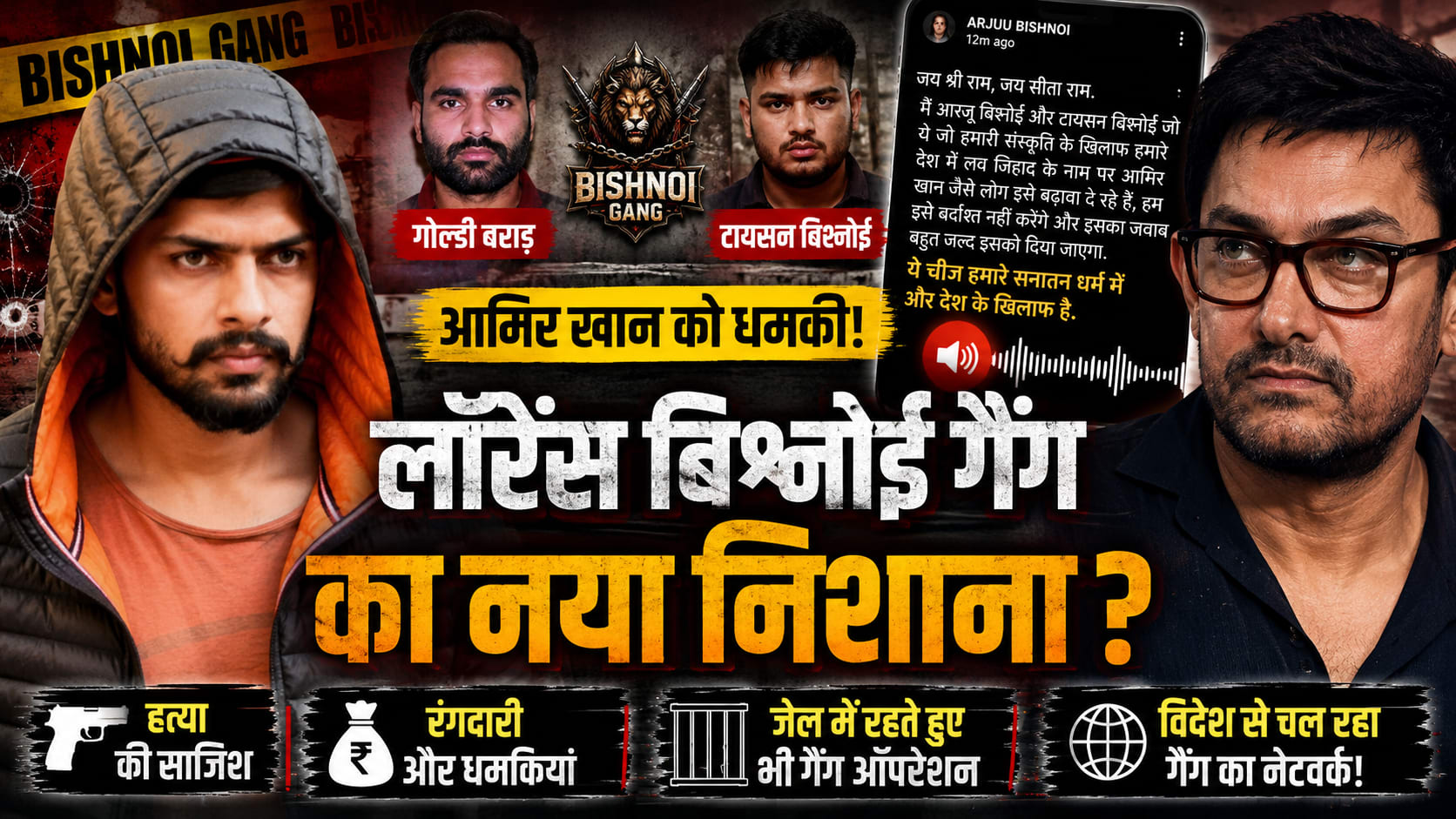 खतरे में आए सलमान के बाद आमिर , बिश्नोई का नया प्लान